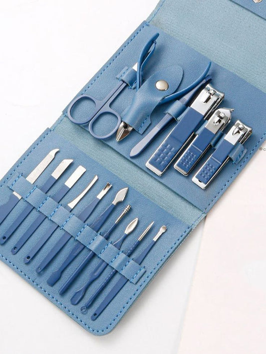 16 in 1 stainless steel nail kit manicure pedicure set pakistan