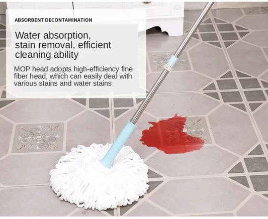 Microfiber rotating mop for tiles marble and wood floors