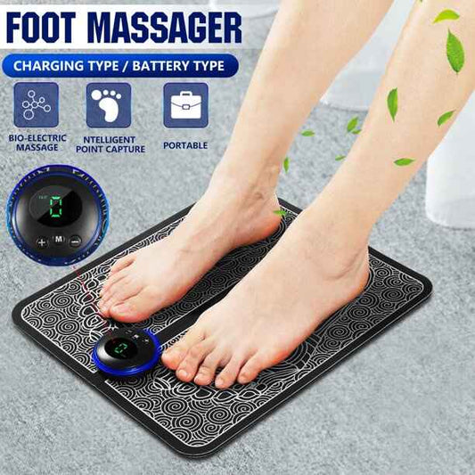 EMS electric foot massager mat for blood circulation