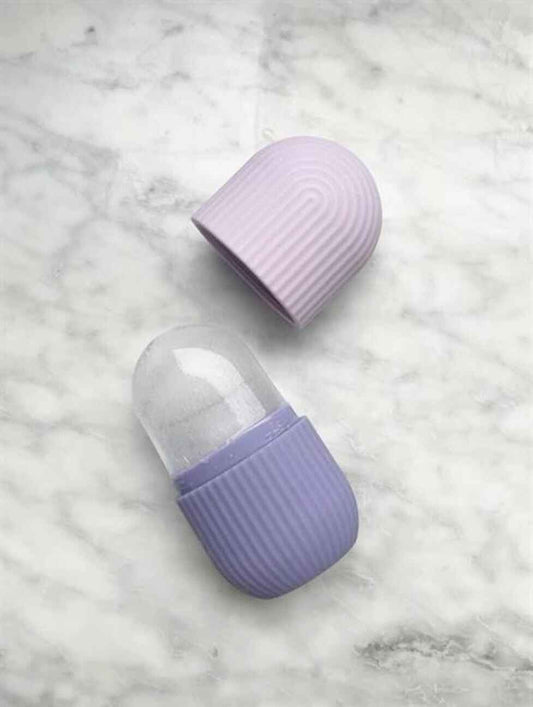 Reusable silicone ice roller for facial massage