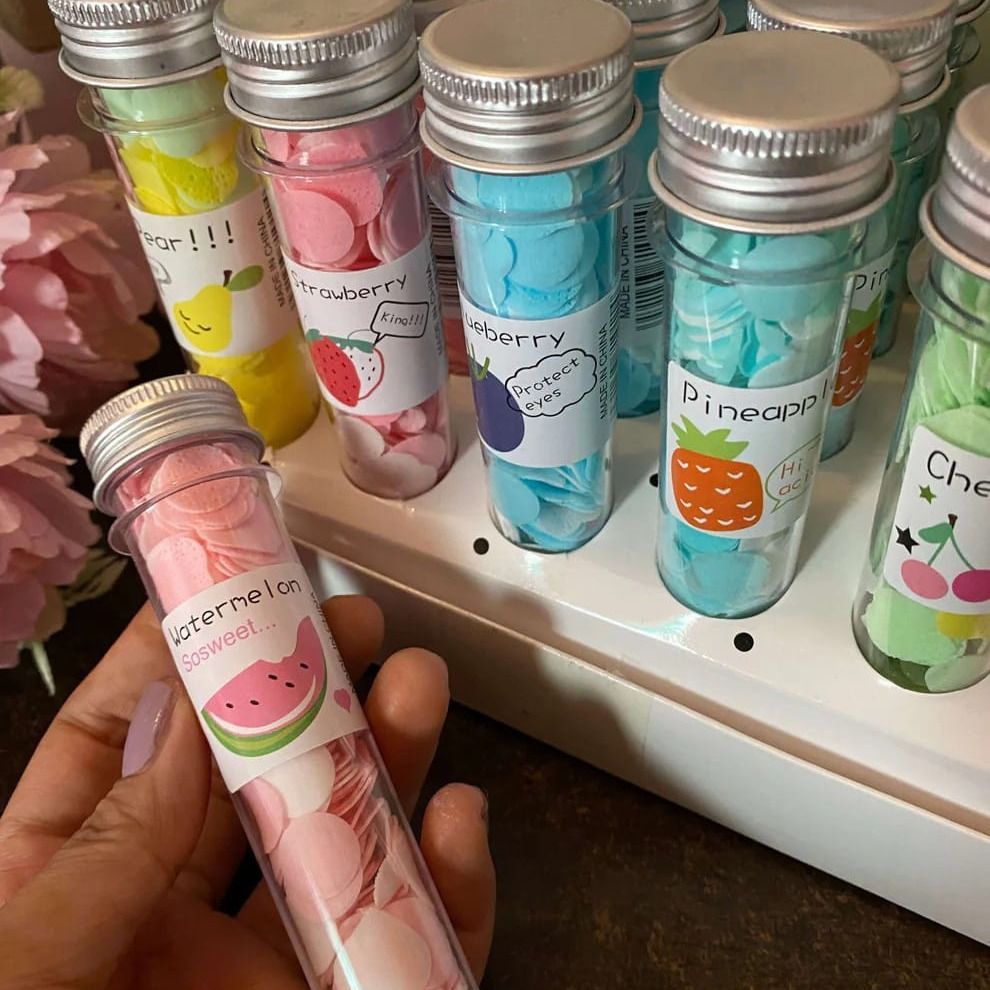 Disposable Flower Paper Soap Sheets – Portable Travel Tube
