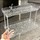 2-layer acrylic multi-function storage rack