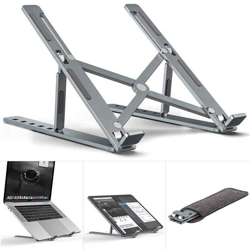 Speed-X adjustable aluminium laptop stand foldable 6 angles