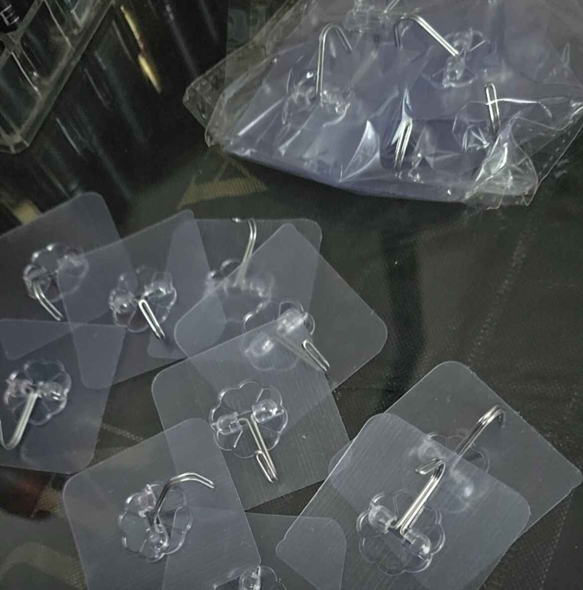 Damage free adhesive wall hooks for home and office