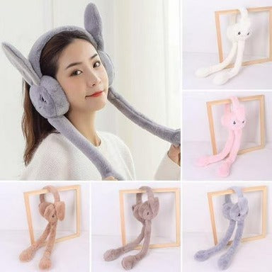 Cute rabbit ears headband for winter warmth and cosplay