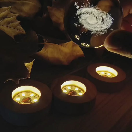 Moon crystal lamp