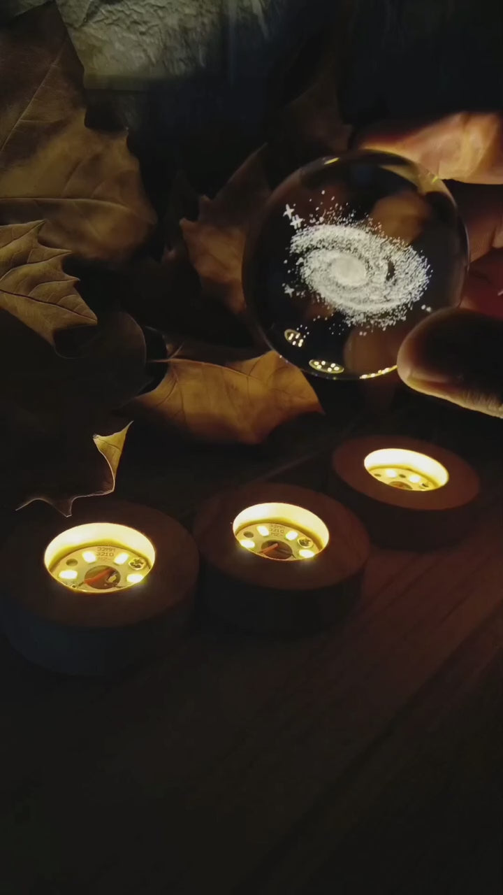 Moon crystal lamp