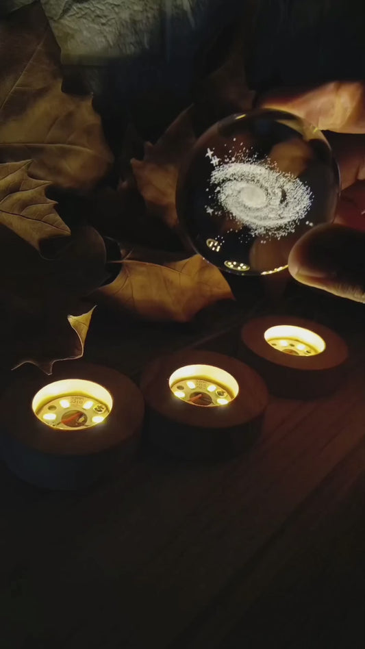 Moon crystal lamp