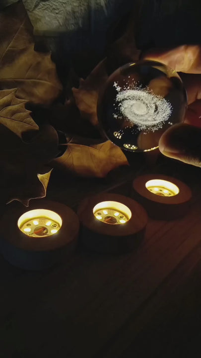 Moon crystal lamp